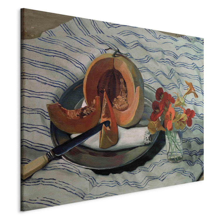 Reproduction Painting Un melon ouvert sur une serviette 156362 additionalImage 2