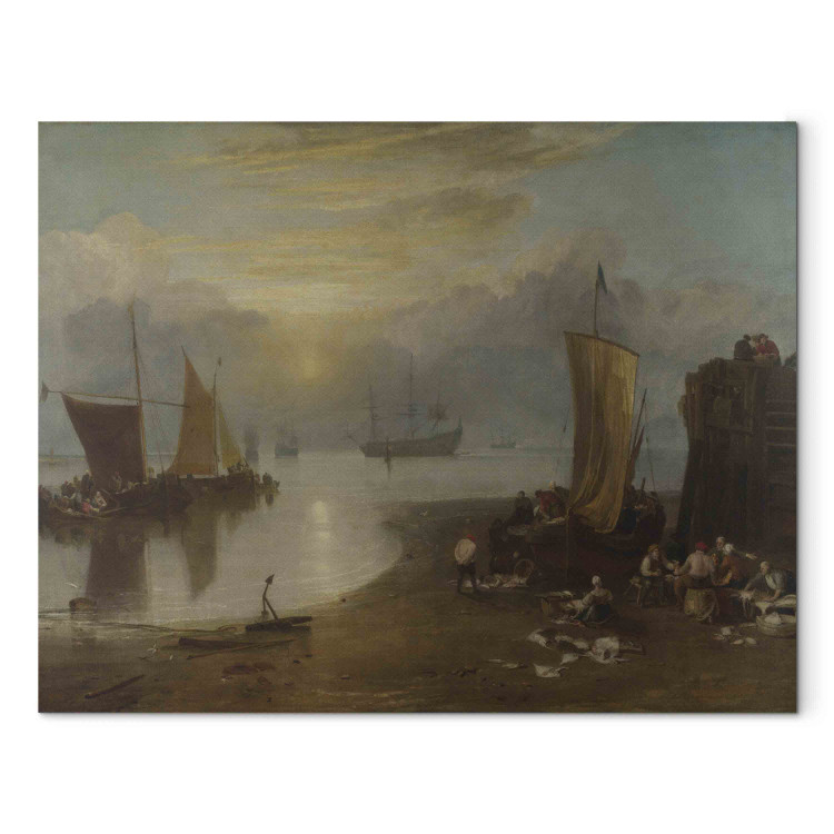 Art Reproduction Sun Rising Through Vapour: Fishermen Cleaning and Selling Fish 158562