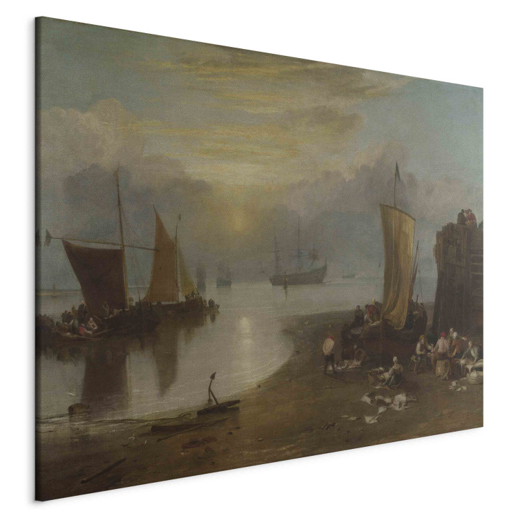Art Reproduction Sun Rising Through Vapour: Fishermen Cleaning and Selling Fish 158562 additionalImage 2