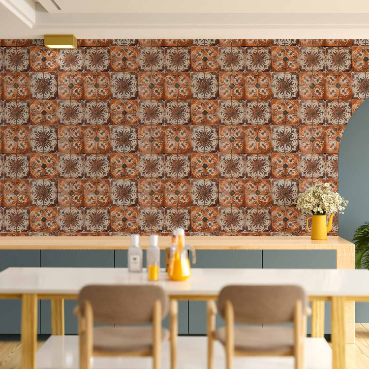 Wallpaper Terracotta Tiles - Composition With Ornamental Patterns 159462 additionalImage 8