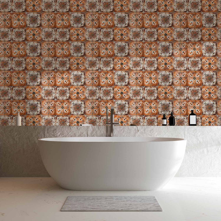 Wallpaper Terracotta Tiles - Composition With Ornamental Patterns 159462 additionalImage 10