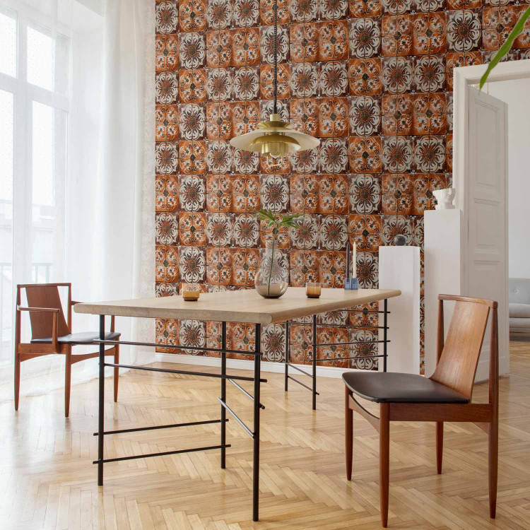 Wallpaper Terracotta Tiles - Composition With Ornamental Patterns 159462 additionalImage 9