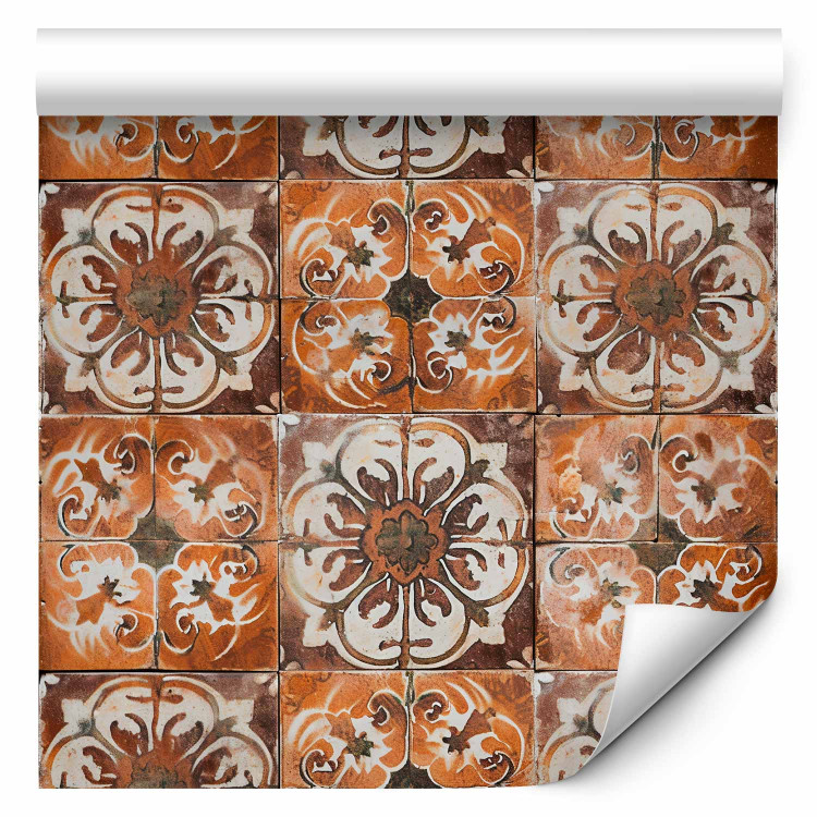 Wallpaper Terracotta Tiles - Composition With Ornamental Patterns 159462 additionalImage 1