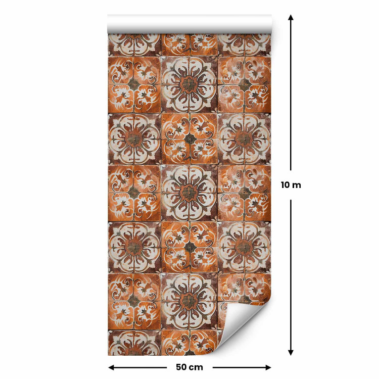 Wallpaper Terracotta Tiles - Composition With Ornamental Patterns 159462 additionalImage 2