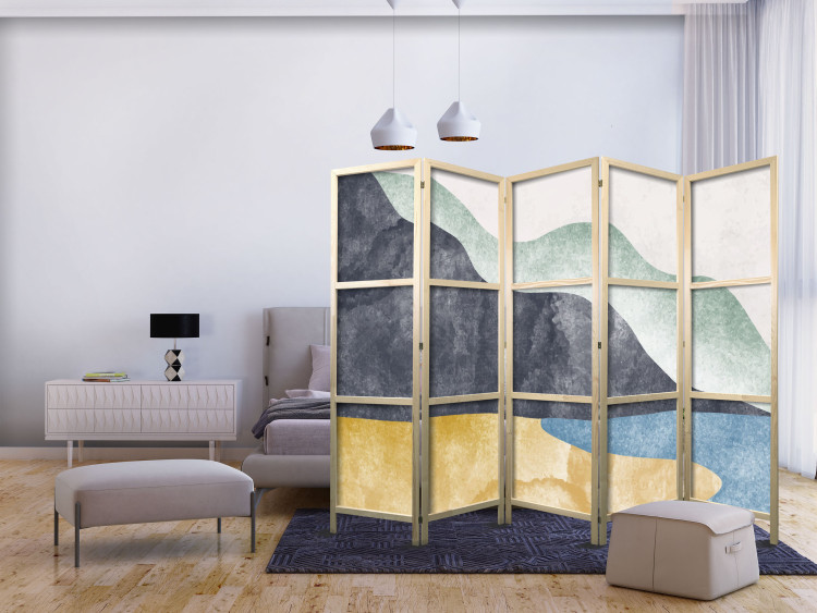 Room Divider Screen Minimalist Beach - Subtle View of the Sea and Rocks II [Room Dividers] 159562 additionalImage 8