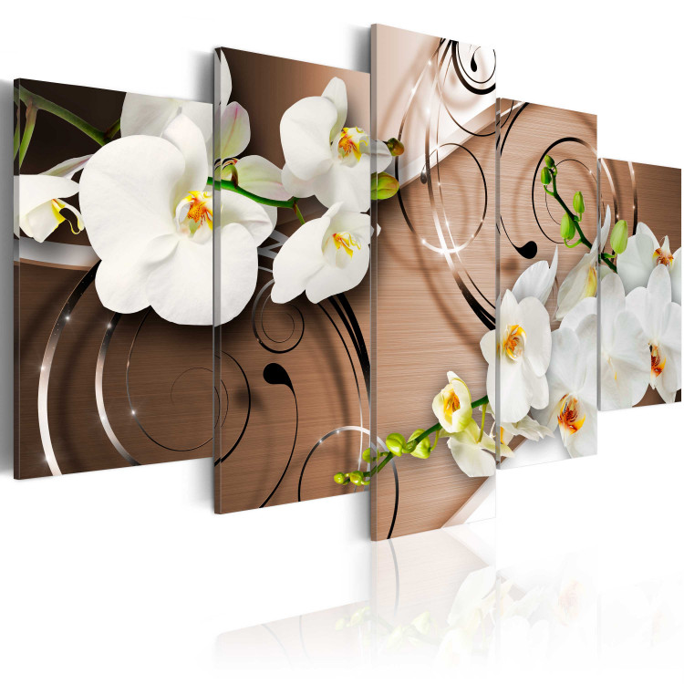 Canvas Ivory orchids 50062 additionalImage 2