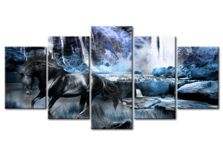 Canvas Print Azure waterfall 56062