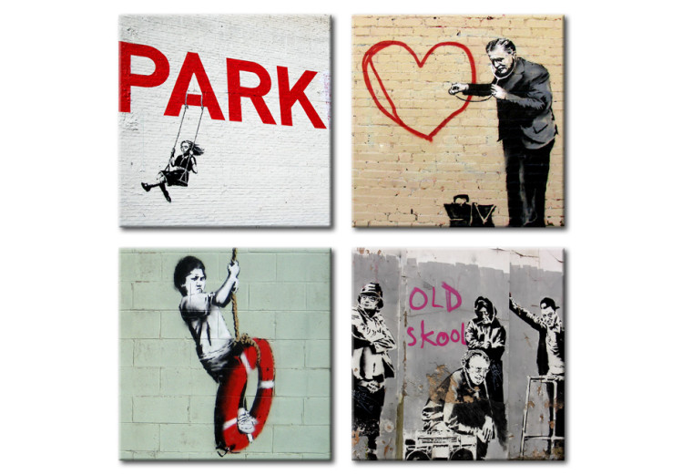 Canvas Print Banksy - urban inspiration 58962