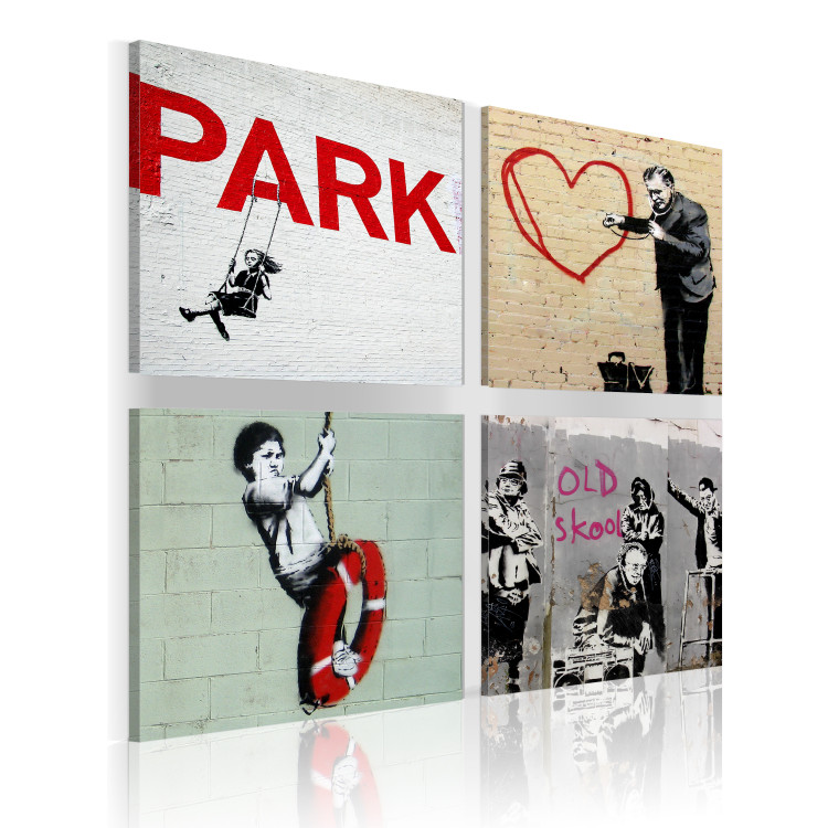 Canvas Print Banksy - urban inspiration 58962 additionalImage 2