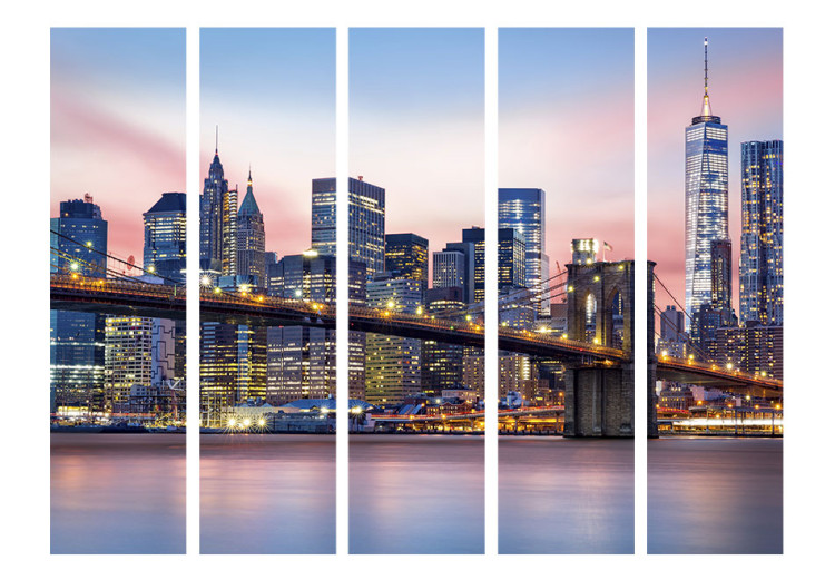 Folding Screen City from a Dream II - nighttime bridge panorama against the backdrop of skyscrapers in New York City 95262 additionalImage 3