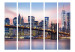Folding Screen City from a Dream II - nighttime bridge panorama against the backdrop of skyscrapers in New York City 95262 additionalThumb 3