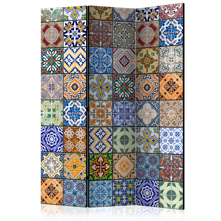Room Divider Colorful Mosaic - texture in the motif of colorful patterns in figures 95562