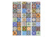 Room Divider Colorful Mosaic - texture in the motif of colorful patterns in figures 95562 additionalThumb 3