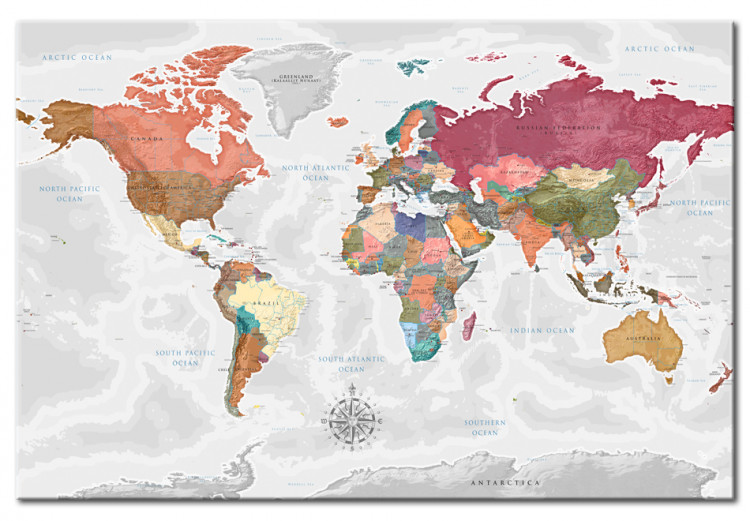 Decorative Pinboard Travel Around the World [Cork Map] 97362 additionalImage 2