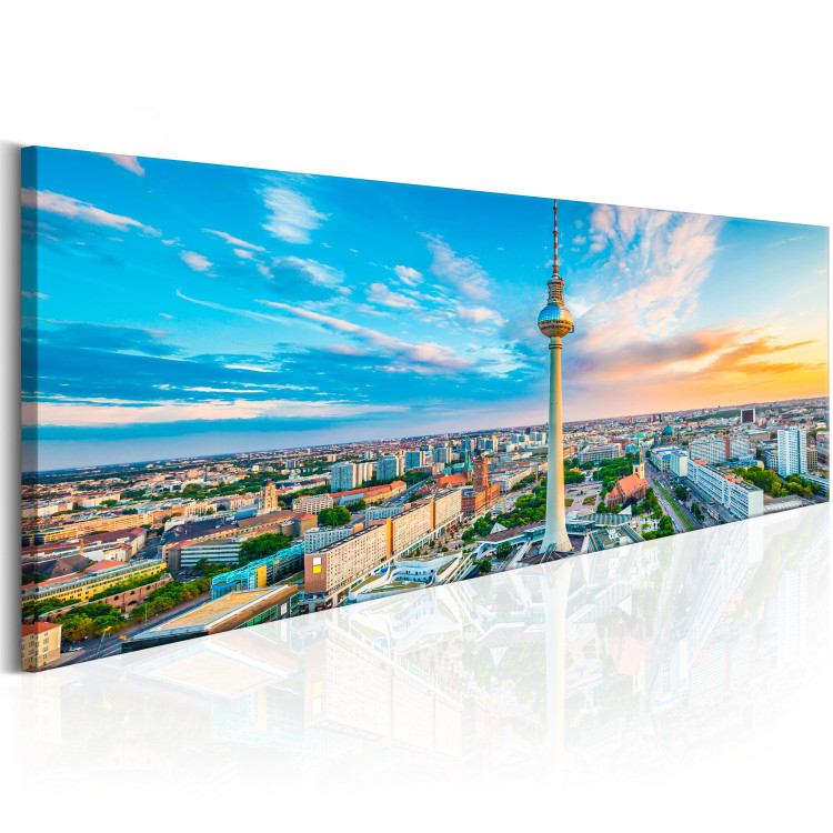 Canvas Art Print Berliner Fernsehturm, Germany - City Architecture Panorama of Berlin 97562 additionalImage 2