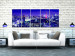 Canvas Art Print City of Lights (5-piece) - Tokyo's High-Rise Buildings Under Night Cover 98562 additionalThumb 3