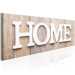 Canvas Print Home on Wood (1-piece) - Home Sign in English on Vintage Style Wood 105172 additionalThumb 2