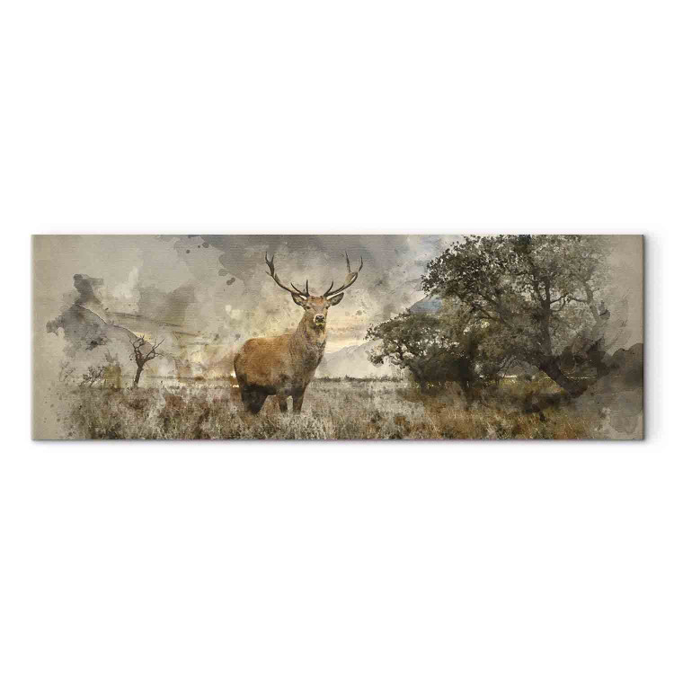 Canvas Print Watercolour Deer 105772 additionalImage 7