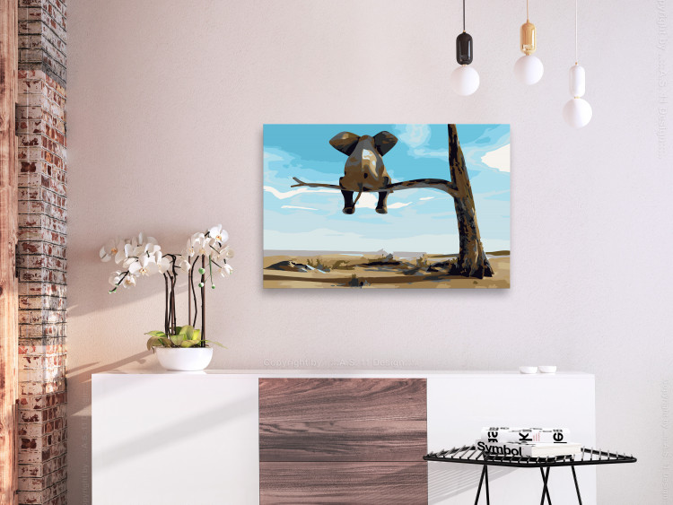 Paint by Number Kit Elephant In A Tree 107172 additionalImage 2