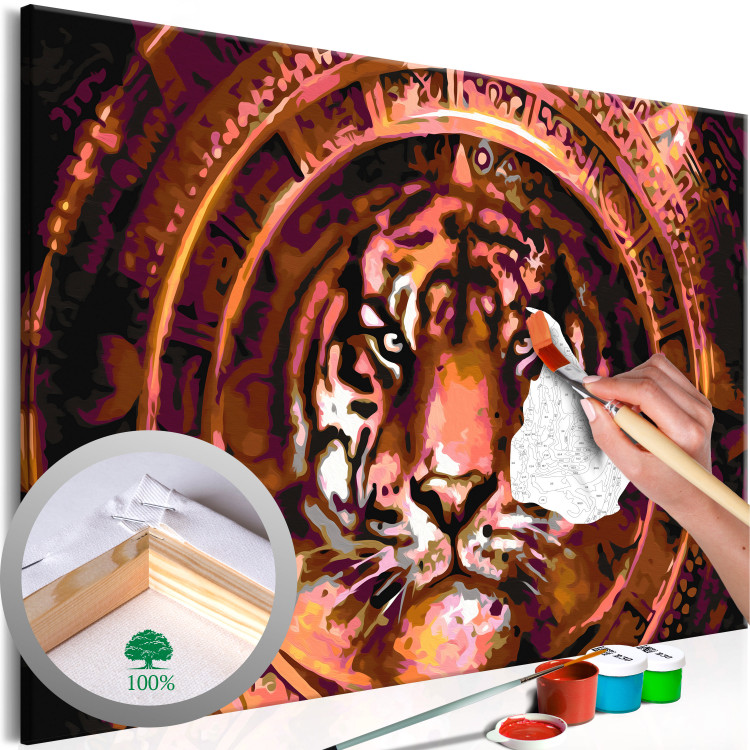 Paint by Number Kit Tiger and Ornaments 107572