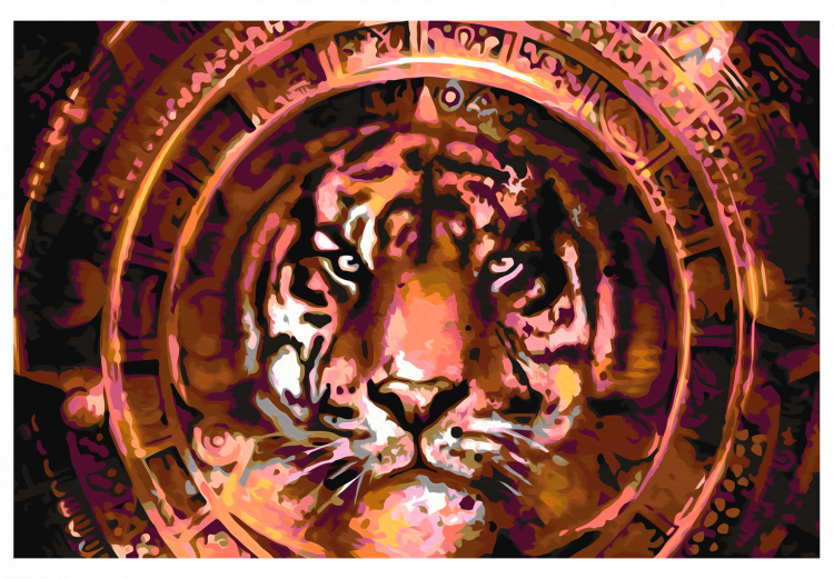 Paint by Number Kit Tiger and Ornaments 107572 additionalImage 7