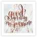 Wall Poster Good morning my sunshine (Square) - Rusty text on a marble background 114372 additionalThumb 18