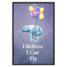Poster Flying Elephant - composition with an animal and English texts 114572 additionalThumb 20