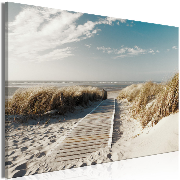 Canvas Art Print Path to the Beach (1-part) - Summer Sky Over Sandy Shore 117272 additionalImage 2