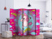 Room Divider Screen Dancing Unicorn II - fantasy horse on a colorful background with stars 117372 additionalThumb 2