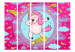 Room Divider Screen Dancing Unicorn II - fantasy horse on a colorful background with stars 117372 additionalThumb 3