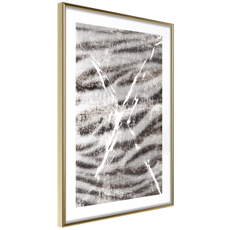 Wall Poster Tiger Stripes - unique black and white composition with an animal motif 117572 additionalImage 6