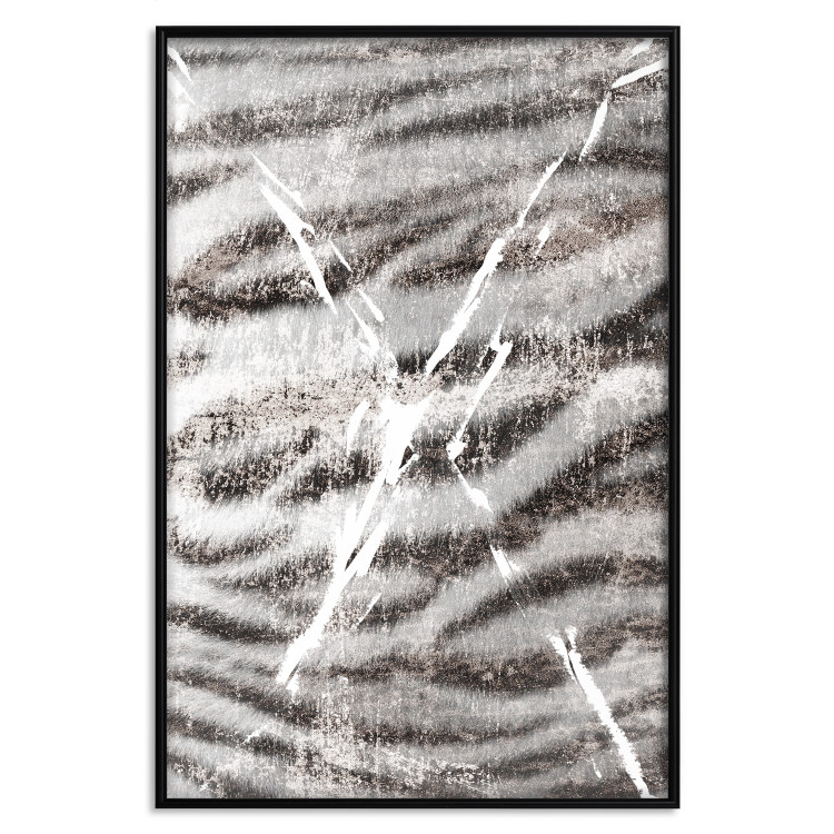 Wall Poster Tiger Stripes - unique black and white composition with an animal motif 117572 additionalImage 18