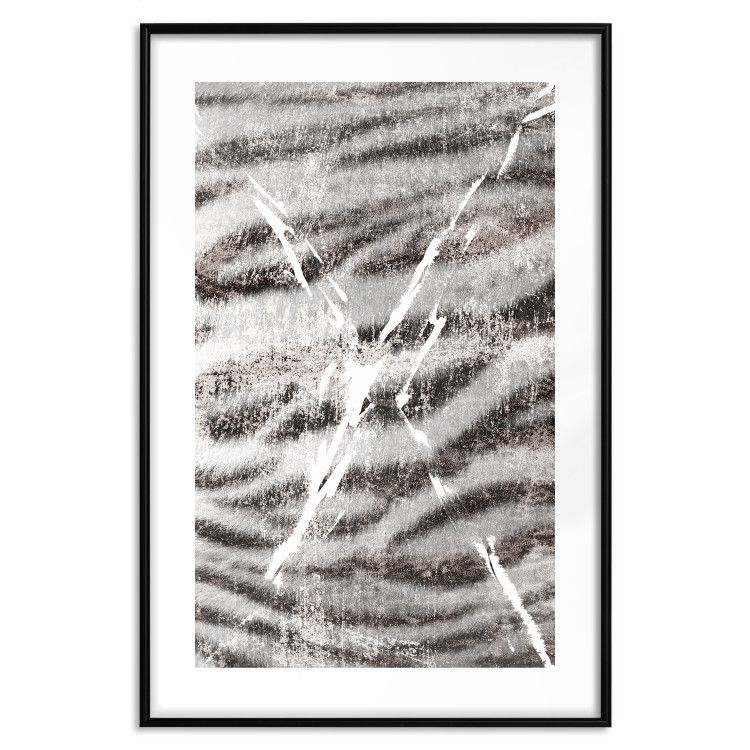 Wall Poster Tiger Stripes - unique black and white composition with an animal motif 117572 additionalImage 15