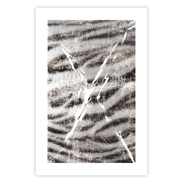 Wall Poster Tiger Stripes - unique black and white composition with an animal motif 117572 additionalImage 19