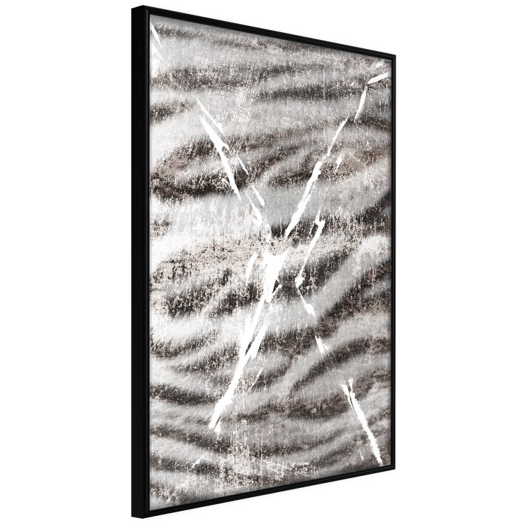Wall Poster Tiger Stripes - unique black and white composition with an animal motif 117572 additionalImage 10