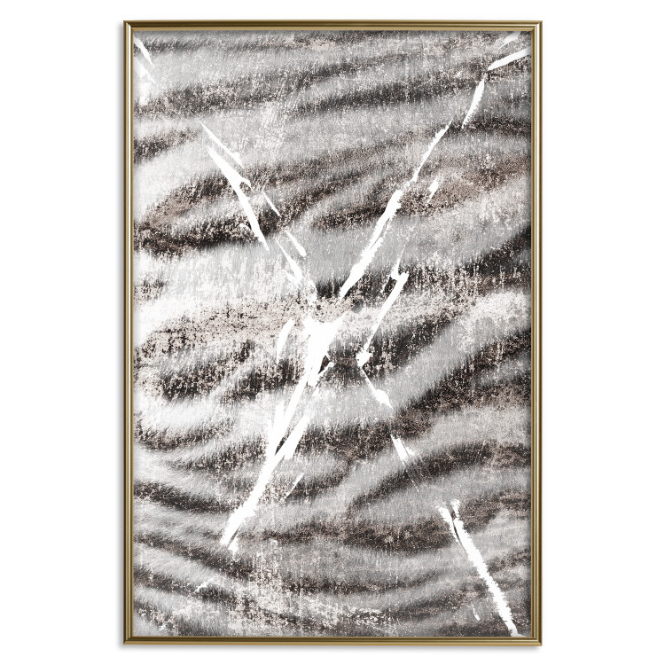 Wall Poster Tiger Stripes - unique black and white composition with an animal motif 117572 additionalImage 16
