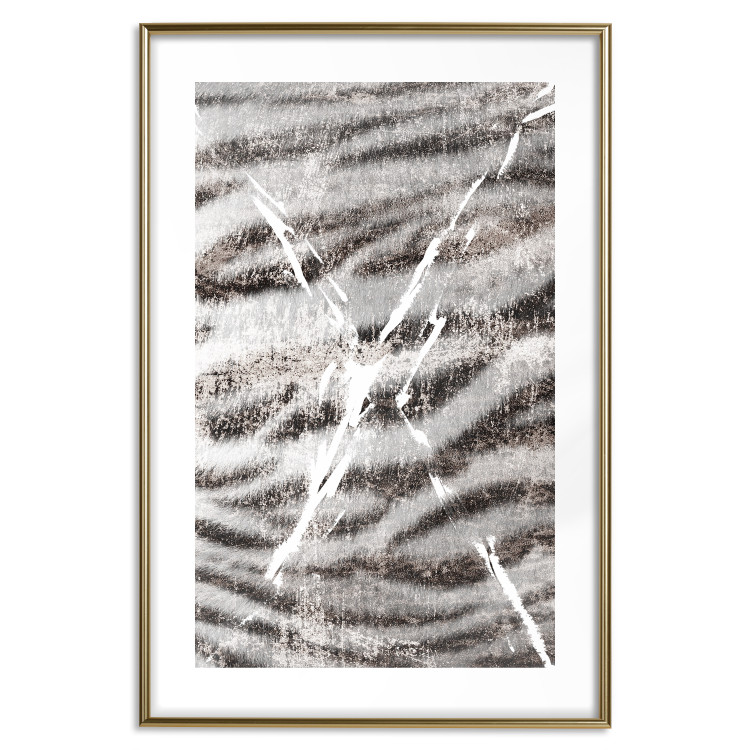 Wall Poster Tiger Stripes - unique black and white composition with an animal motif 117572 additionalImage 14