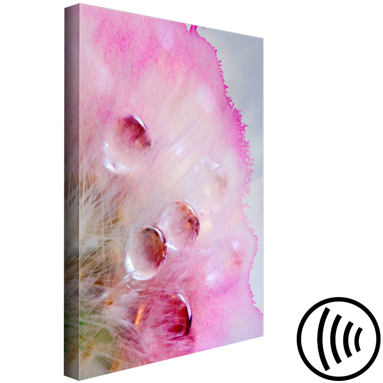 Canvas Print Watercolor details - water and paint creating an abstract pink pattern 117872 additionalImage 6