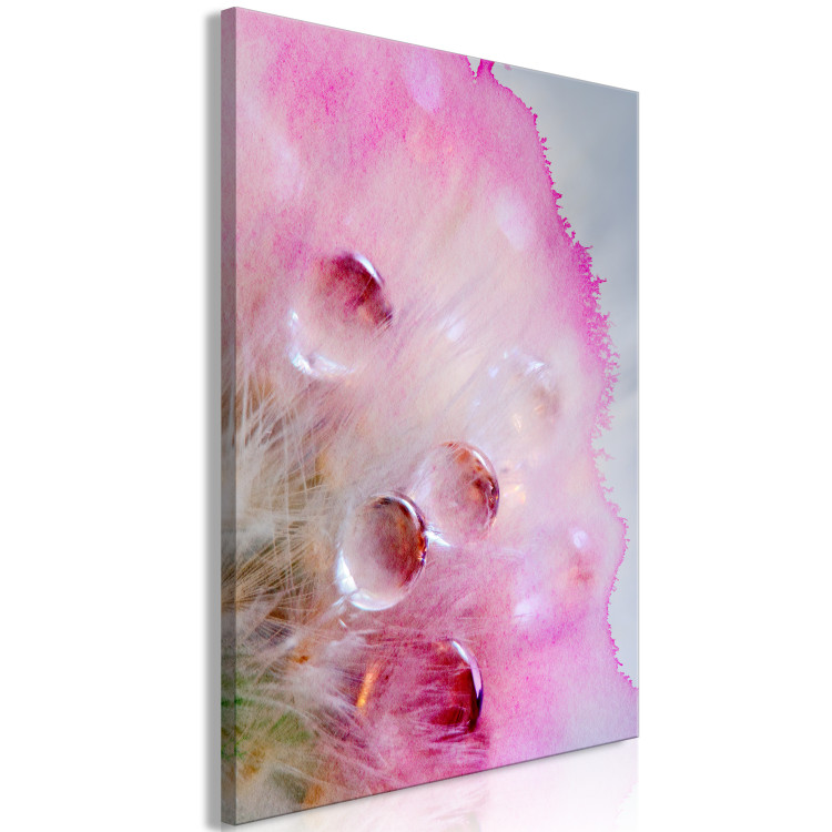 Canvas Print Watercolor details - water and paint creating an abstract pink pattern 117872 additionalImage 2