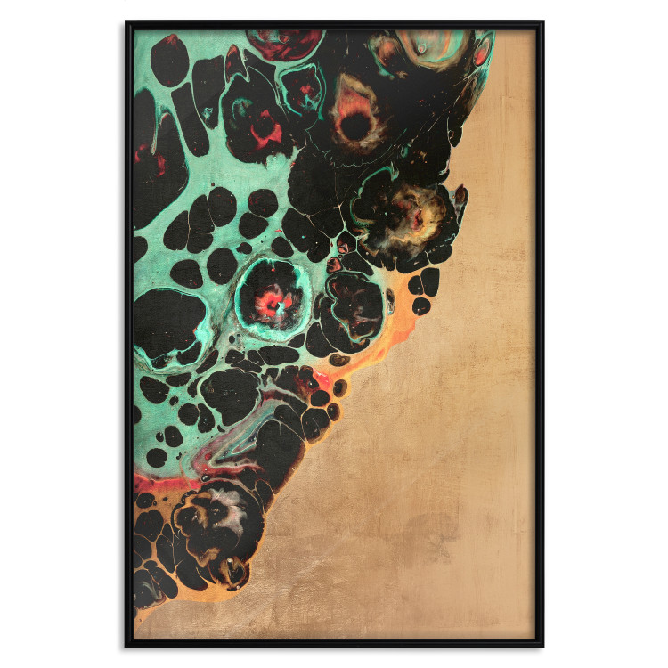 Wall Poster Mineral Structure - colorful unconventional abstraction on a brown background 118172 additionalImage 24