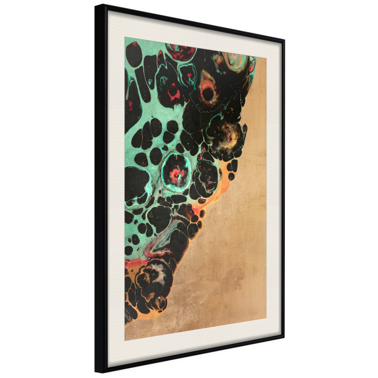 Wall Poster Mineral Structure - colorful unconventional abstraction on a brown background 118172 additionalImage 3