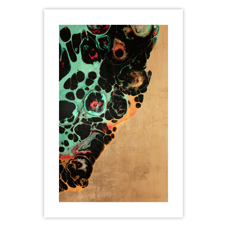 Wall Poster Mineral Structure - colorful unconventional abstraction on a brown background 118172 additionalImage 25