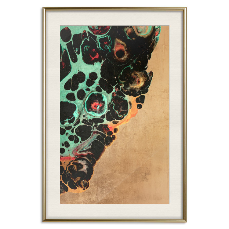 Wall Poster Mineral Structure - colorful unconventional abstraction on a brown background 118172 additionalImage 19