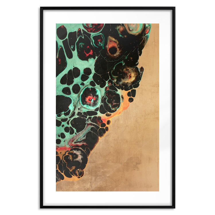 Wall Poster Mineral Structure - colorful unconventional abstraction on a brown background 118172 additionalImage 17