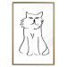 Wall Poster I'm Watching You! - black and white simple line art with an animal motif 119272 additionalThumb 16