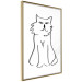 Wall Poster I'm Watching You! - black and white simple line art with an animal motif 119272 additionalThumb 8