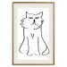 Wall Poster I'm Watching You! - black and white simple line art with an animal motif 119272 additionalThumb 19