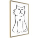 Wall Poster I'm Watching You! - black and white simple line art with an animal motif 119272 additionalThumb 14