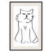 Wall Poster I'm Watching You! - black and white simple line art with an animal motif 119272 additionalThumb 18