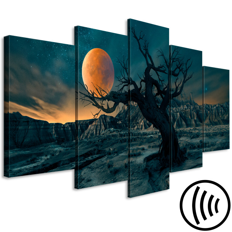 Canvas Print Twilight Time (5 Parts) Wide Green 123672 additionalImage 6